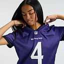 Zennovawear Zay Flowers Baltimore Ravens Women's Team Game Jersey - Purple