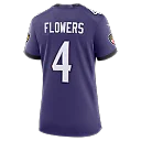 Zennovawear Zay Flowers Baltimore Ravens Women's Team Game Jersey - Purple