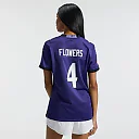 Zennovawear Zay Flowers Baltimore Ravens Women's Team Game Jersey - Purple