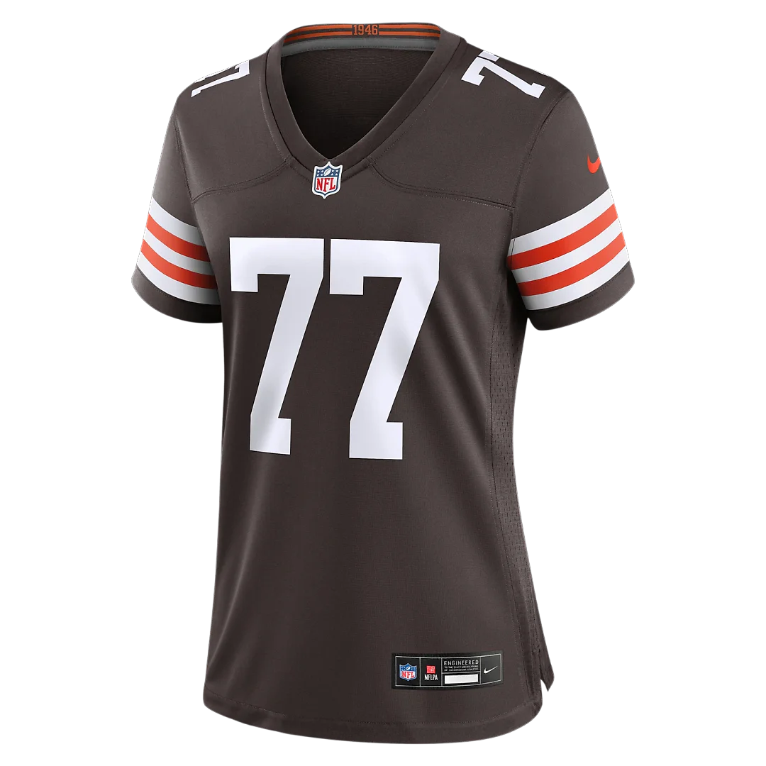 Zennovawear Zion Johnson Cleveland Browns Women's Team Game Jersey - Brown