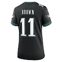 Zennovawear Women's Philadelphia Eagles A.J. Brown Black Alternate Game Jersey