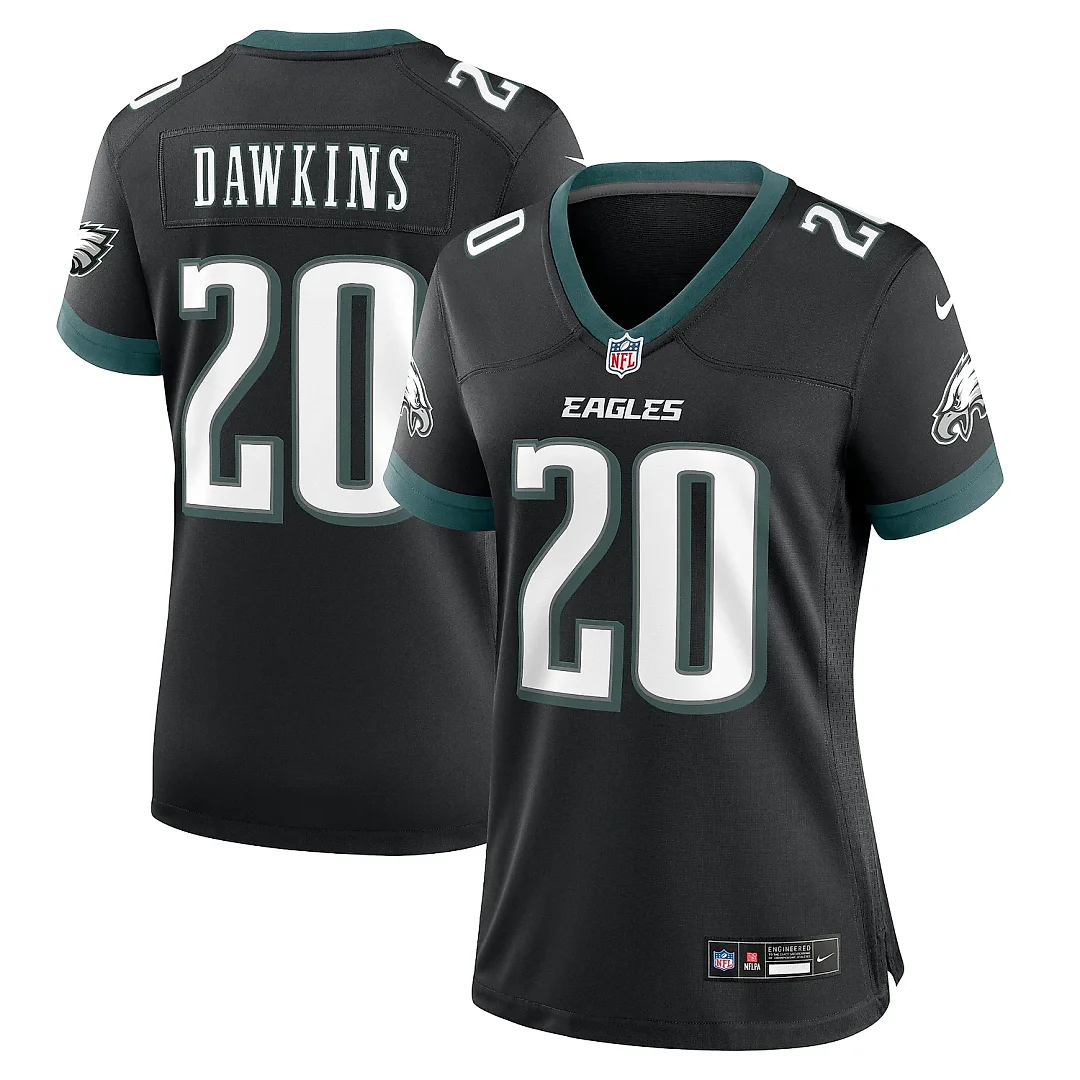 Zennovawear Women's Philadelphia Eagles Brian Dawkins Black Alternate Game Jersey