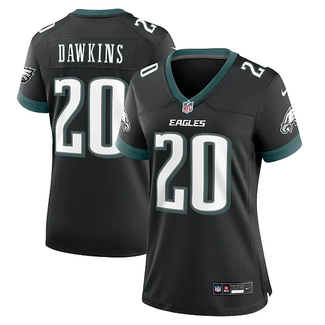 Zennovawear Women's Philadelphia Eagles Brian Dawkins Black Alternate Game Jersey