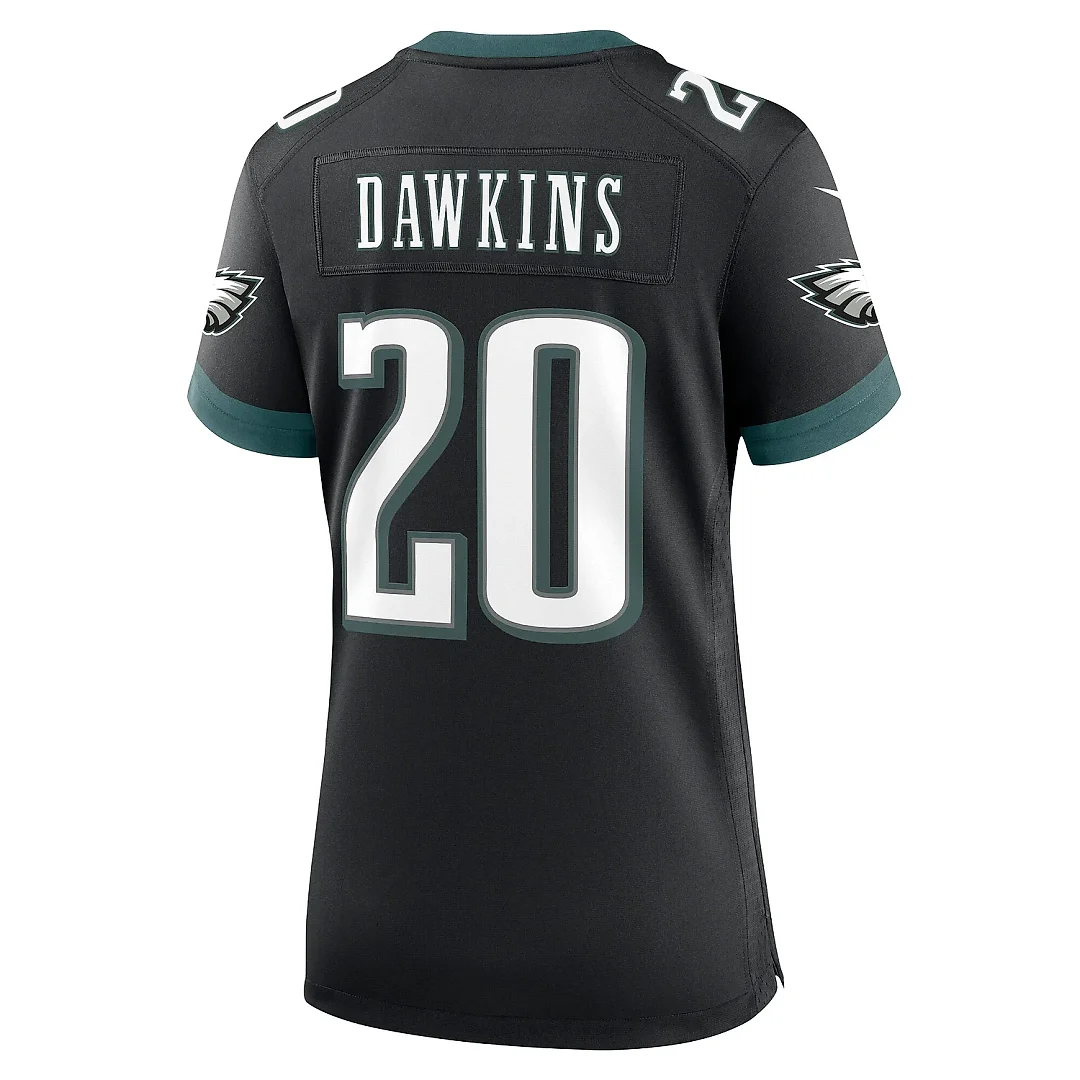 Zennovawear Women's Philadelphia Eagles Brian Dawkins Black Alternate Game Jersey