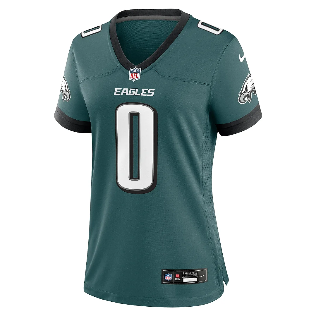 Zennovawear Women's Philadelphia Eagles Bryce Huff Midnight Green Game Player Jersey