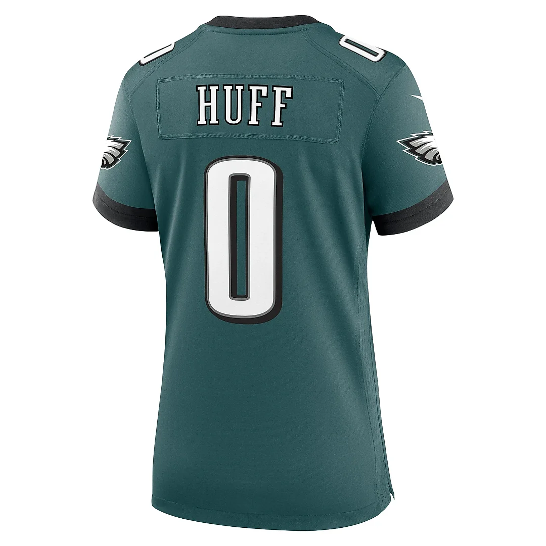 Zennovawear Women's Philadelphia Eagles Bryce Huff Midnight Green Game Player Jersey