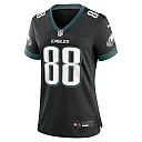 Zennovawear Women's Philadelphia Eagles Dallas Goedert Black Alternate Game Jersey