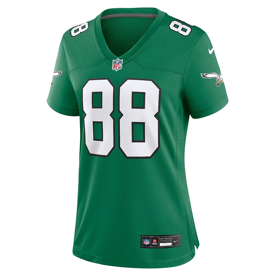 Zennovawear Women's Philadelphia Eagles Dallas Goedert Kelly Green Alternate Game Jersey