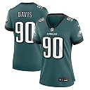 Zennovawear Women's Philadelphia Eagles Davis Midnight Green Team Game Jersey