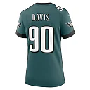 Zennovawear Women's Philadelphia Eagles Davis Midnight Green Team Game Jersey