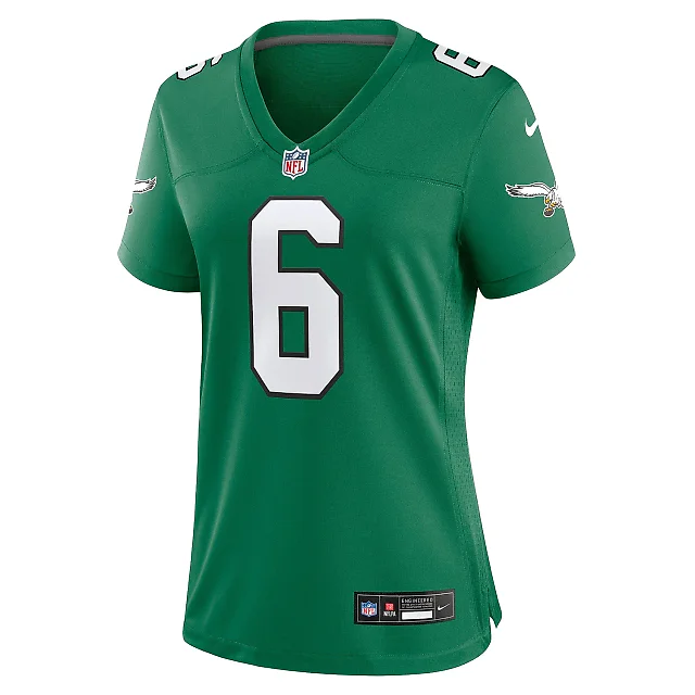 Zennovawear Women's Philadelphia Eagles DeVonta Smith Kelly Green Player Jersey