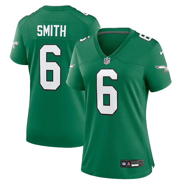 Zennovawear Women's Philadelphia Eagles DeVonta Smith Kelly Green Player Jersey