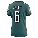 Zennovawear Women's Philadelphia Eagles DeVonta Smith Midnight Green Team Game Jersey