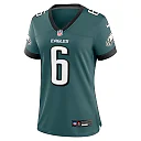 Zennovawear Women's Philadelphia Eagles DeVonta Smith Midnight Green Team Game Jersey