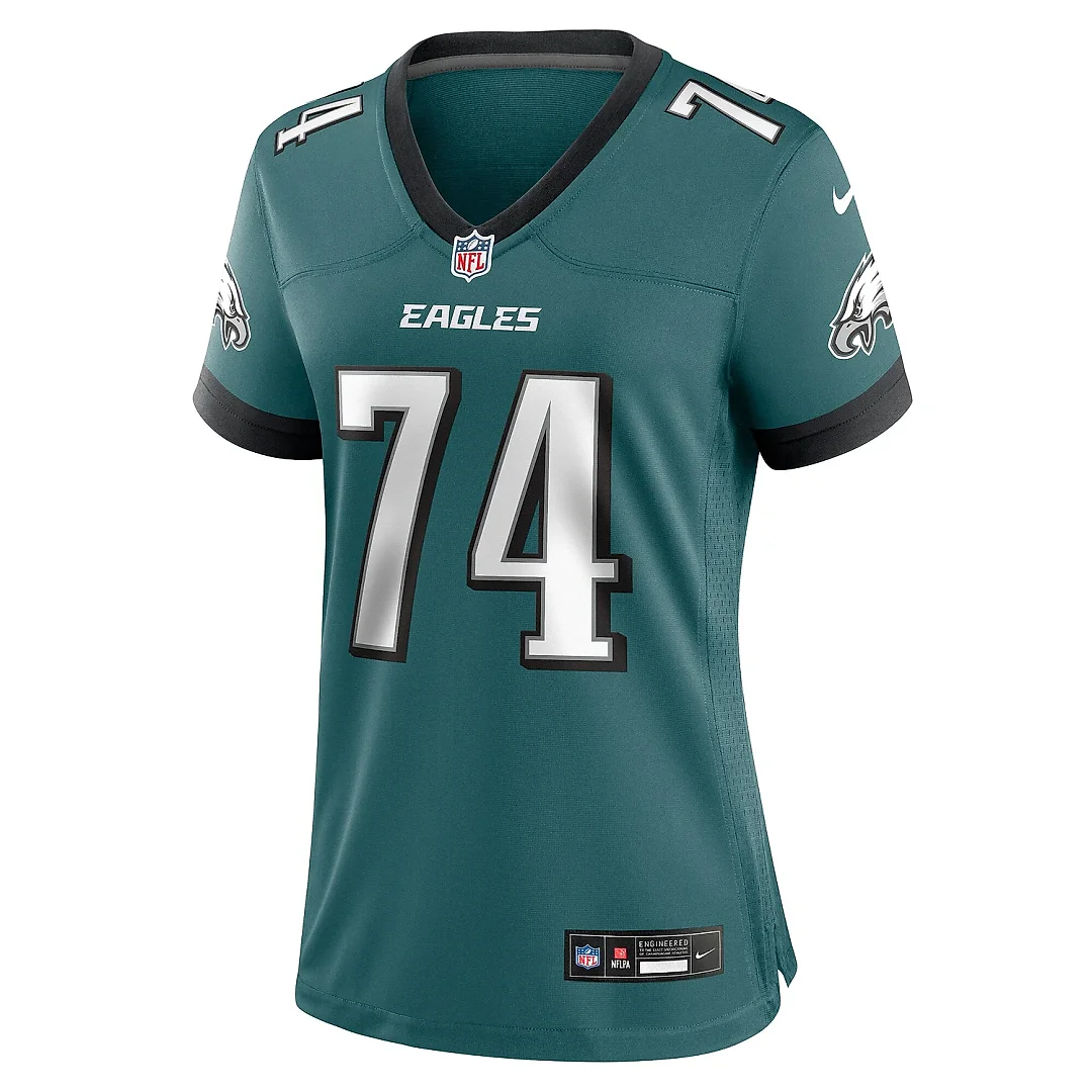Zennovawear Women's Philadelphia Eagles Fred Johnson Midnight Green Team Game Jersey