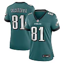 Zennovawear Women's Philadelphia Eagles Grant Calcaterra Midnight Green Team Game Jersey