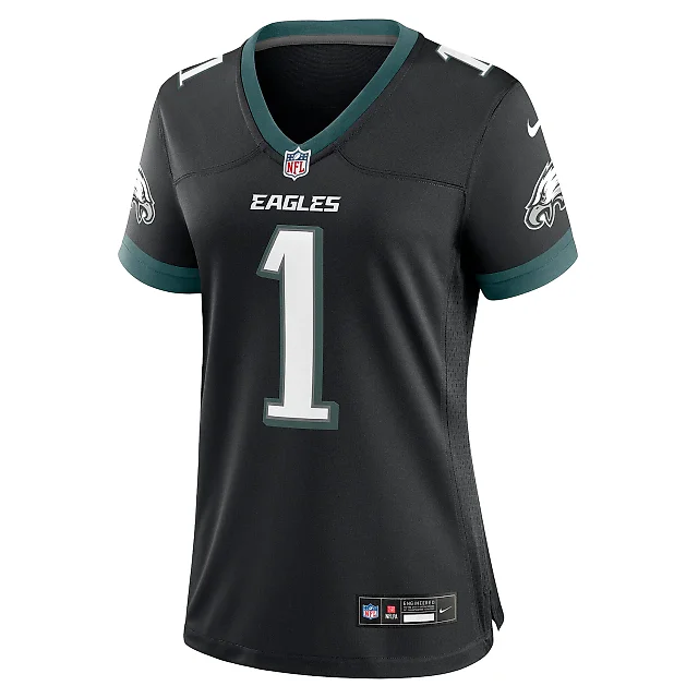 Zennovawear Women's Philadelphia Eagles Jalen Hurts Black Alternate Game Jersey