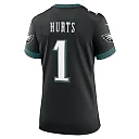 Zennovawear Women's Philadelphia Eagles Jalen Hurts Black Alternate Game Jersey