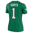 Zennovawear Women's Philadelphia Eagles Jalen Hurts Kelly Green Alternate Legend Player Performance Top