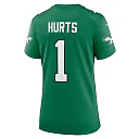 Zennovawear Women's Philadelphia Eagles Jalen Hurts Kelly Green Game Player Jersey