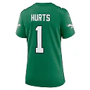 Zennovawear Women's Philadelphia Eagles Jalen Hurts Kelly Green Super Bowl LIX 2nd Alternate Game Jersey