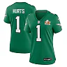 Zennovawear Women's Philadelphia Eagles Jalen Hurts Kelly Green Super Bowl LIX 2nd Alternate Game Jersey