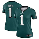 Zennovawear Women's Philadelphia Eagles Jalen Hurts Midnight Green Legend Player Performance Top
