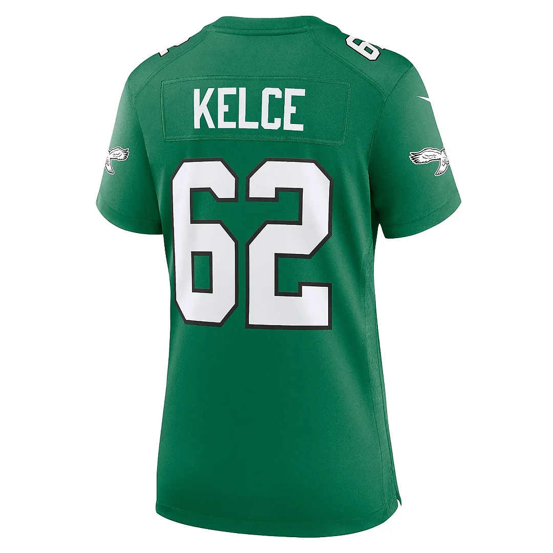 Zennovawear Women's Philadelphia Eagles Jason Kelce Kelly Green Player Jersey