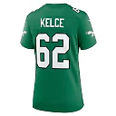 Zennovawear Women's Philadelphia Eagles Jason Kelce Kelly Green Player Jersey