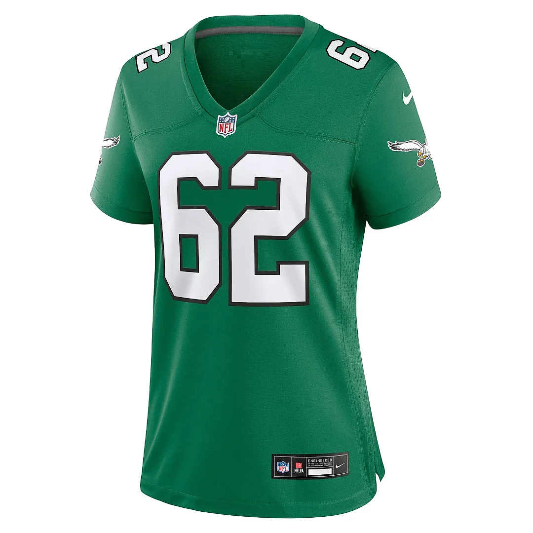 Zennovawear Women's Philadelphia Eagles Jason Kelce Kelly Green Player Jersey
