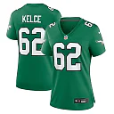 Zennovawear Women's Philadelphia Eagles Jason Kelce Kelly Green Player Jersey