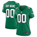 Zennovawear Women's Philadelphia Eagles Kelly Green Alternate Custom Game Jersey
