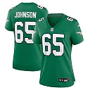 Zennovawear Women's Philadelphia Eagles Lane Johnson Kelly Green Alternate Game Jersey