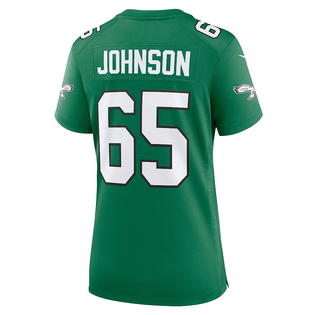 Zennovawear Women's Philadelphia Eagles Lane Johnson Kelly Green Alternate Game Jersey