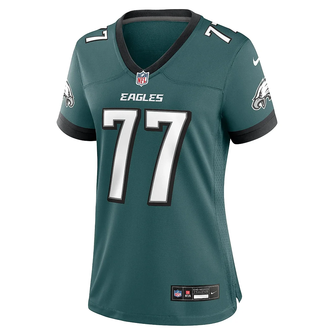 Zennovawear Women's Philadelphia Eagles Matt Hennessy Midnight Green Game Jersey