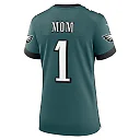 Zennovawear Women's Philadelphia Eagles Midnight Green 1 Mom Game Jersey