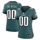 Zennovawear Women's Philadelphia Eagles Midnight Green Custom Game Jersey