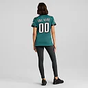 Zennovawear Women's Philadelphia Eagles Midnight Green Custom Game Jersey
