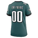 Zennovawear Women's Philadelphia Eagles Midnight Green Custom Game Jersey