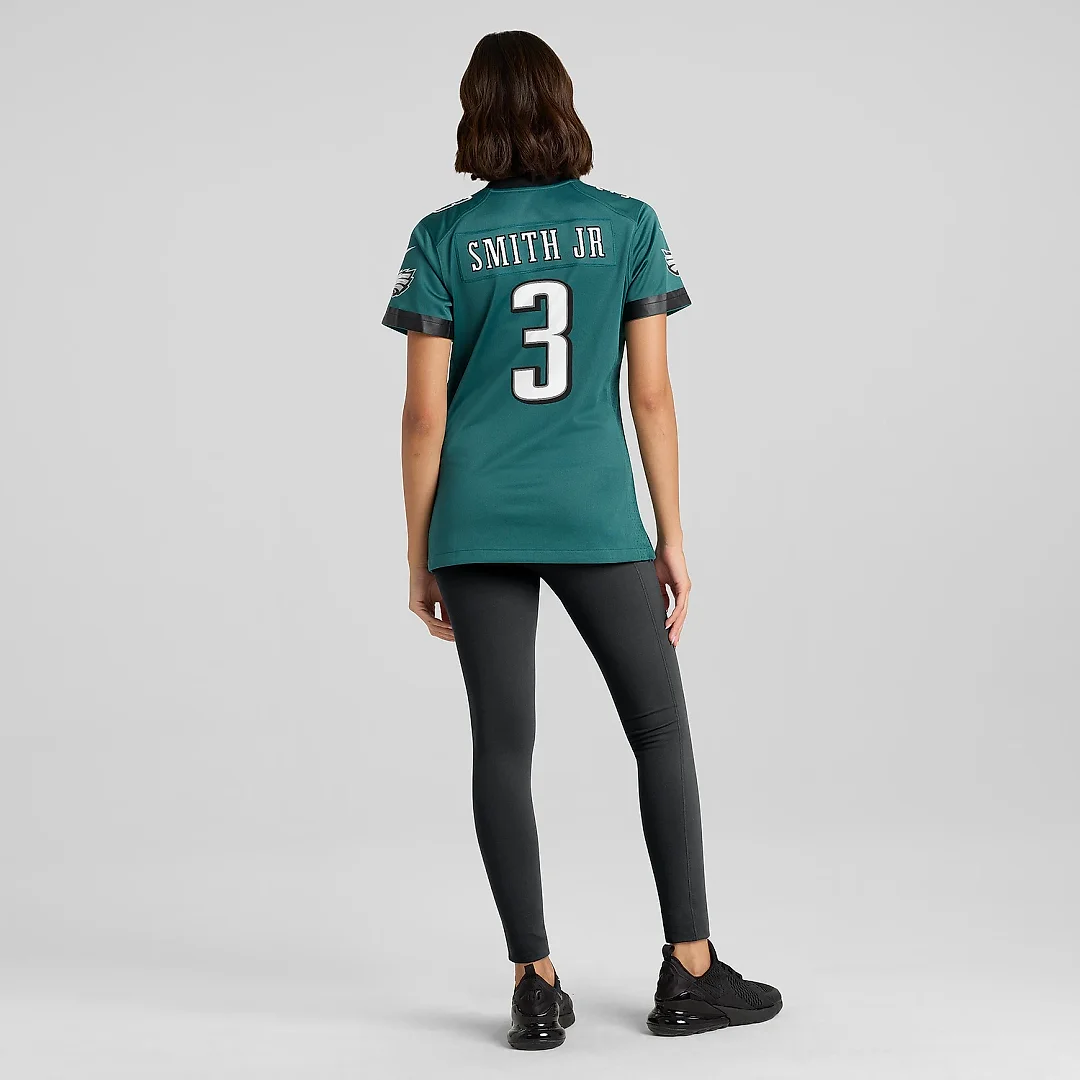 Zennovawear Women's Philadelphia Eagles Nolan Smith Midnight Green Team Game Jersey