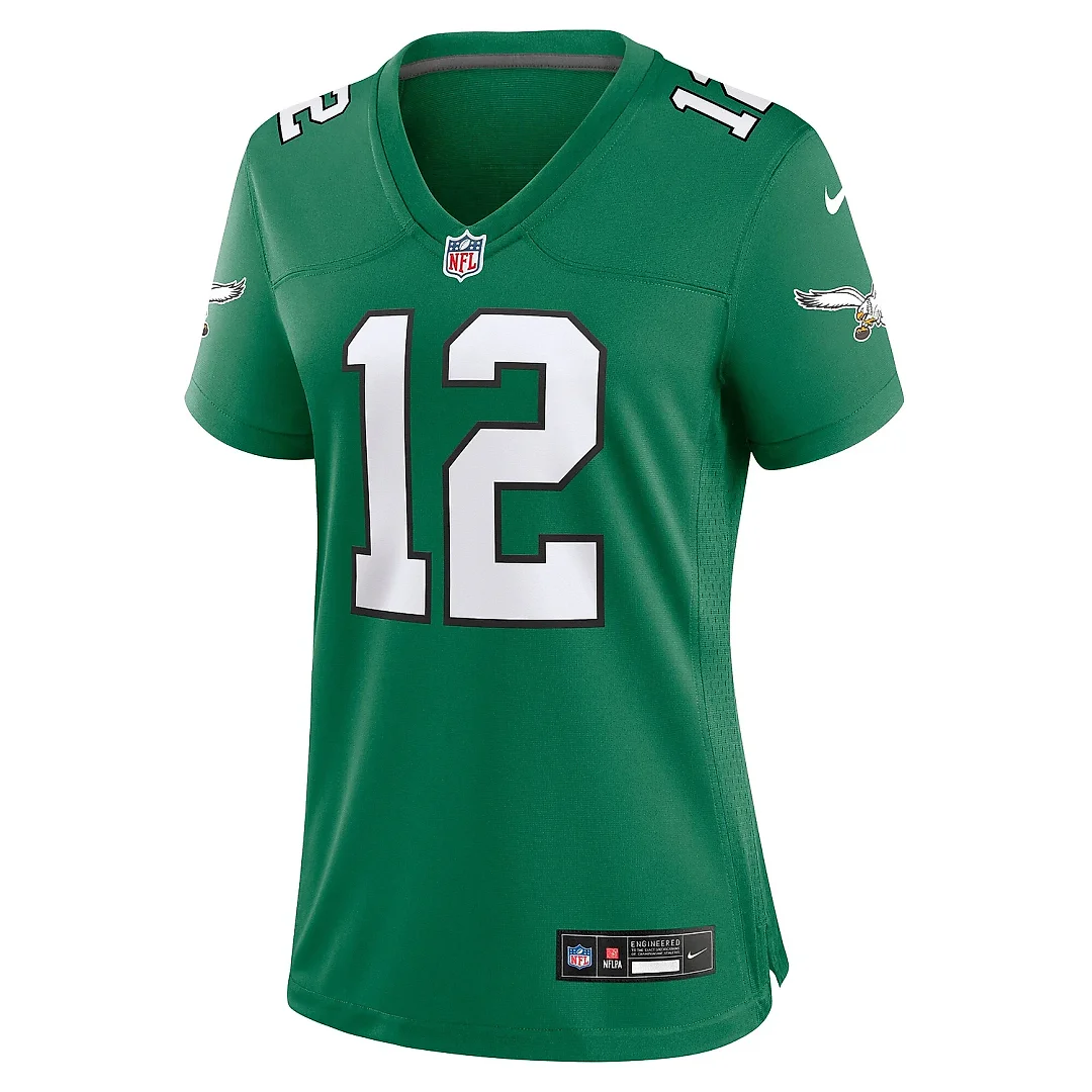 Zennovawear Women's Philadelphia Eagles Randall Cunningham Kelly Green Alternate Game Jersey
