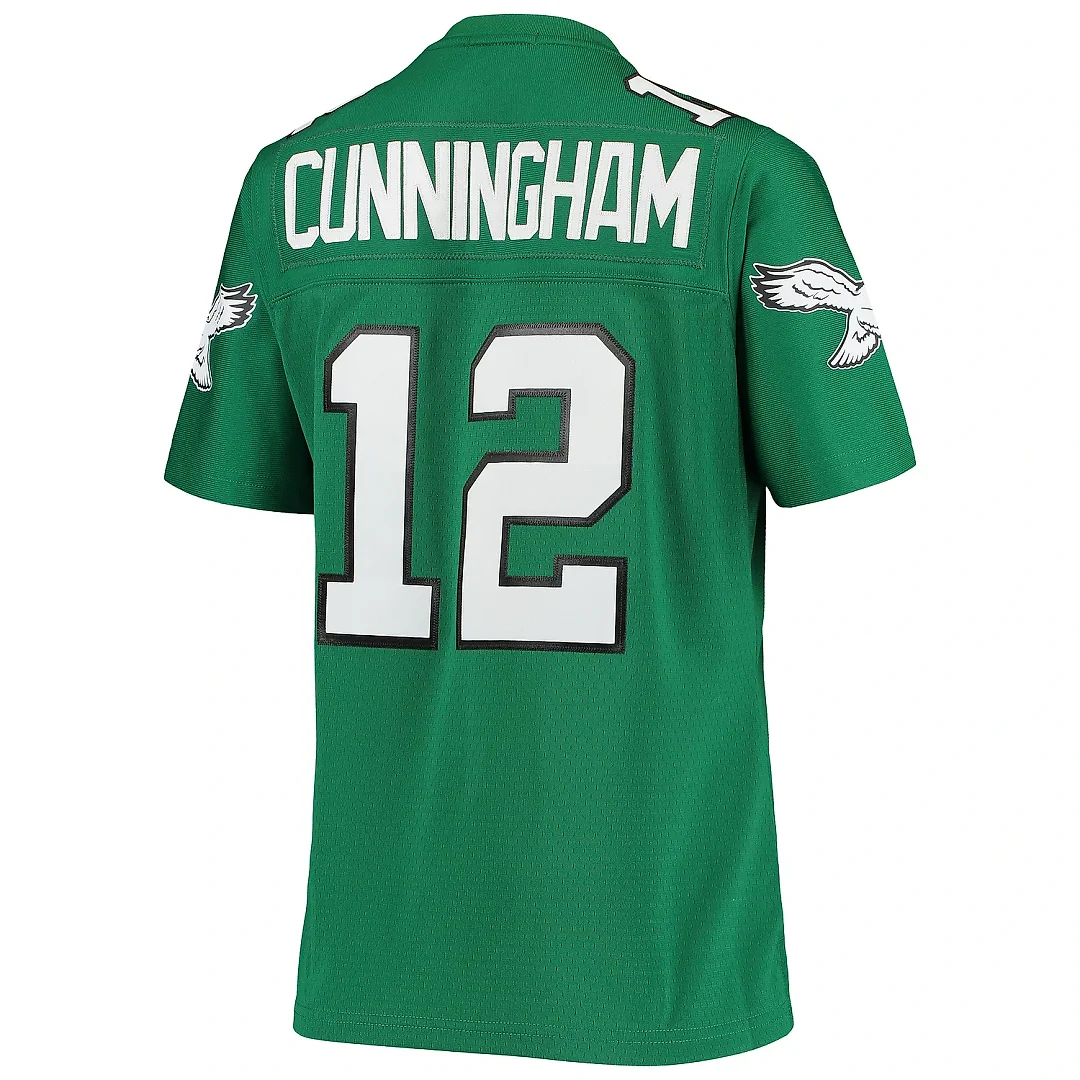 Zennovawear Women's Philadelphia Eagles Randall Cunningham Mitchell & Ness Kelly Green 1990 Legacy Jersey