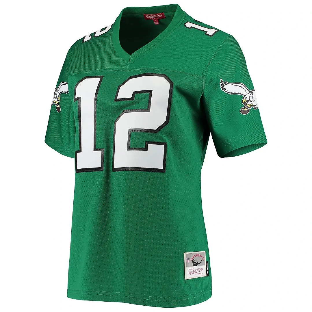 Zennovawear Women's Philadelphia Eagles Randall Cunningham Mitchell & Ness Kelly Green 1990 Legacy Jersey