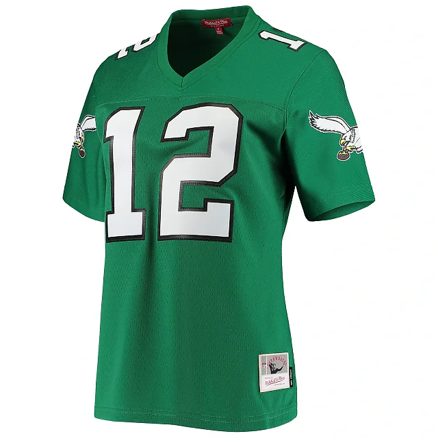 Zennovawear Women's Philadelphia Eagles Randall Cunningham Mitchell & Ness Kelly Green 1990 Legacy Jersey
