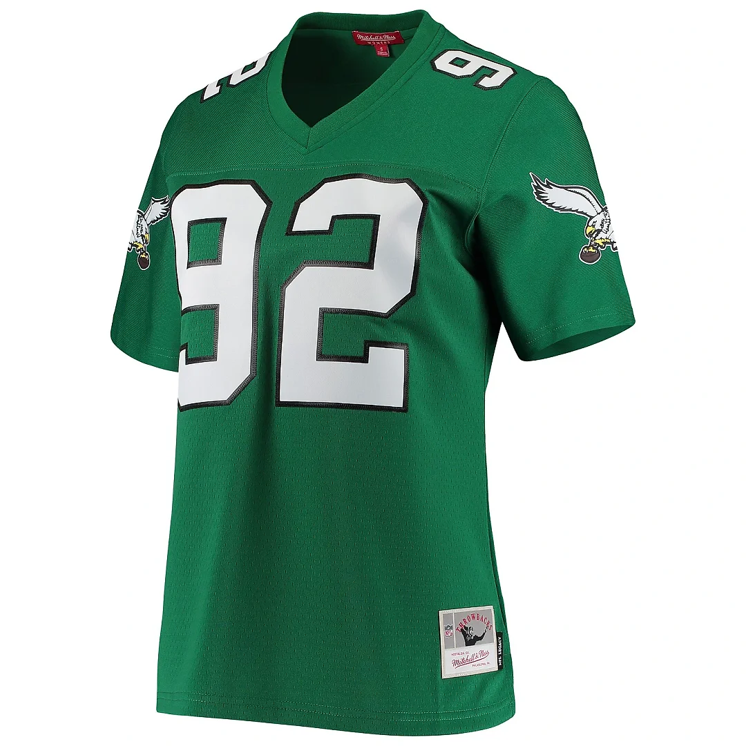 Zennovawear Women's Philadelphia Eagles Reggie White Mitchell & Ness Kelly Green 1990 Legacy Jersey