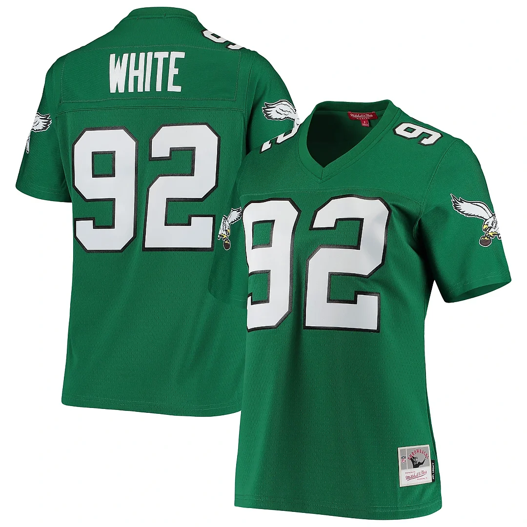 Zennovawear Women's Philadelphia Eagles Reggie White Mitchell & Ness Kelly Green 1990 Legacy Jersey