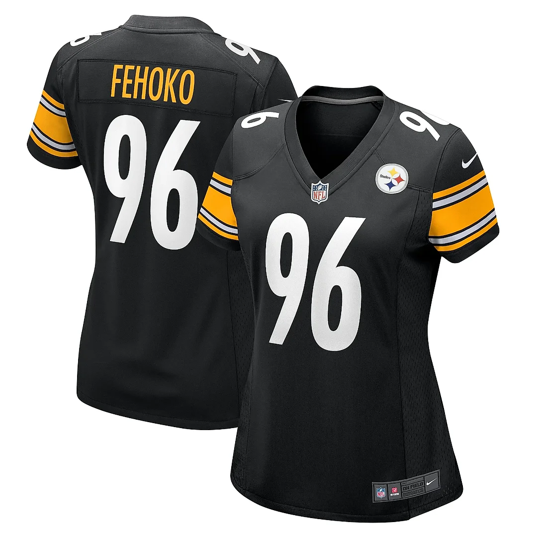 Zennovawear Women's Pittsburgh Steelers Breiden Fehoko Black Game Jersey