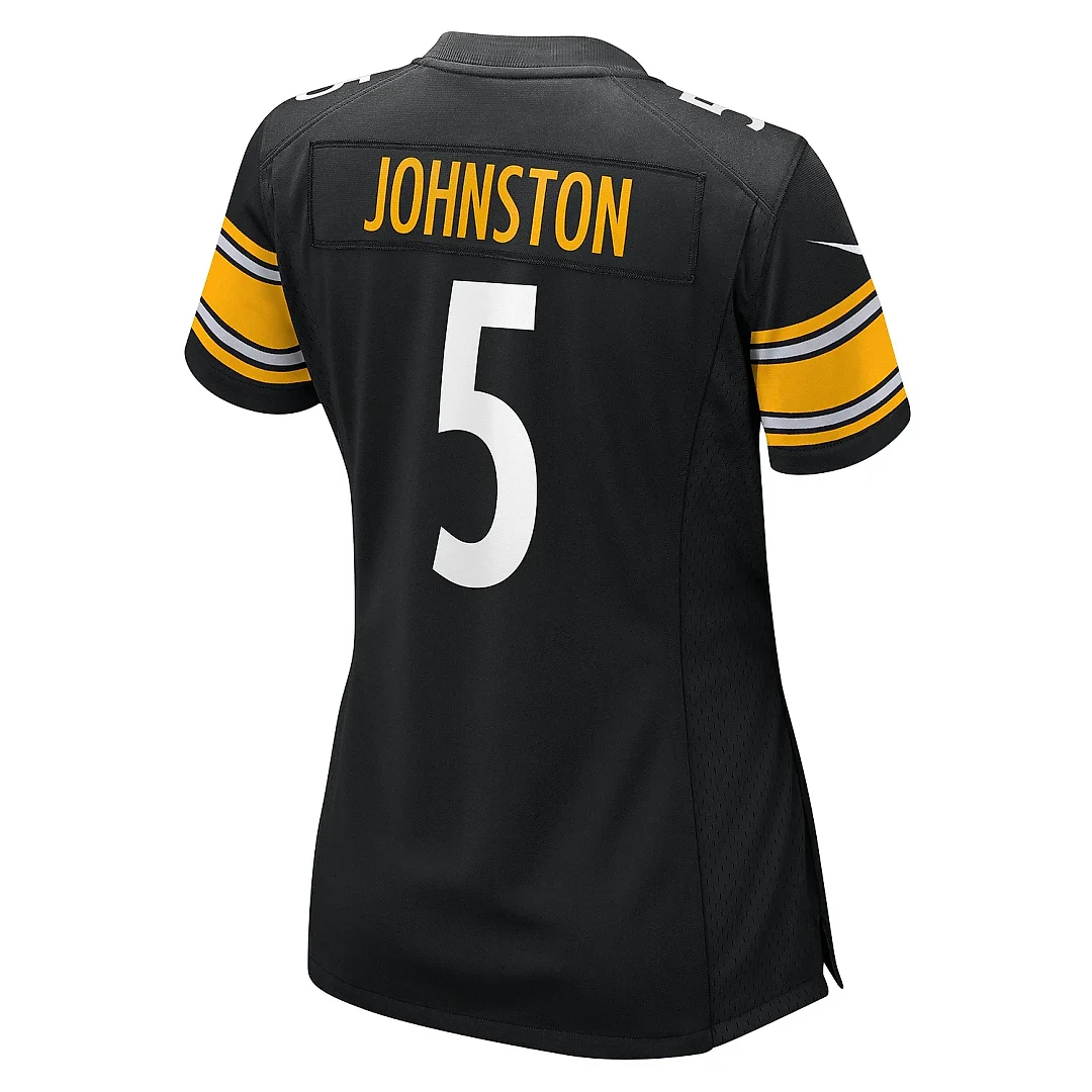 Zennovawear Women's Pittsburgh Steelers Cameron Johnston Black Game Jersey