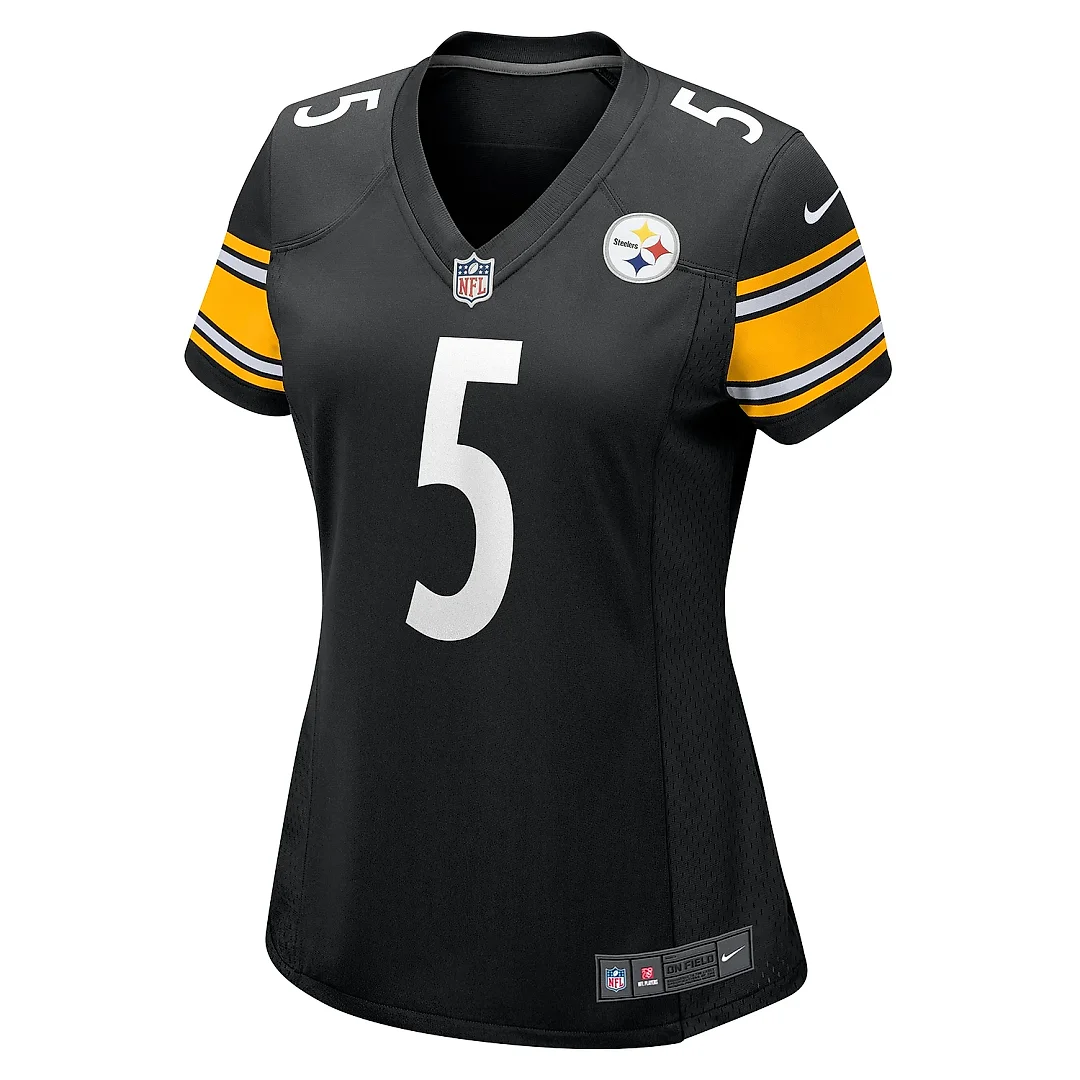 Zennovawear Women's Pittsburgh Steelers Cameron Johnston Black Game Jersey