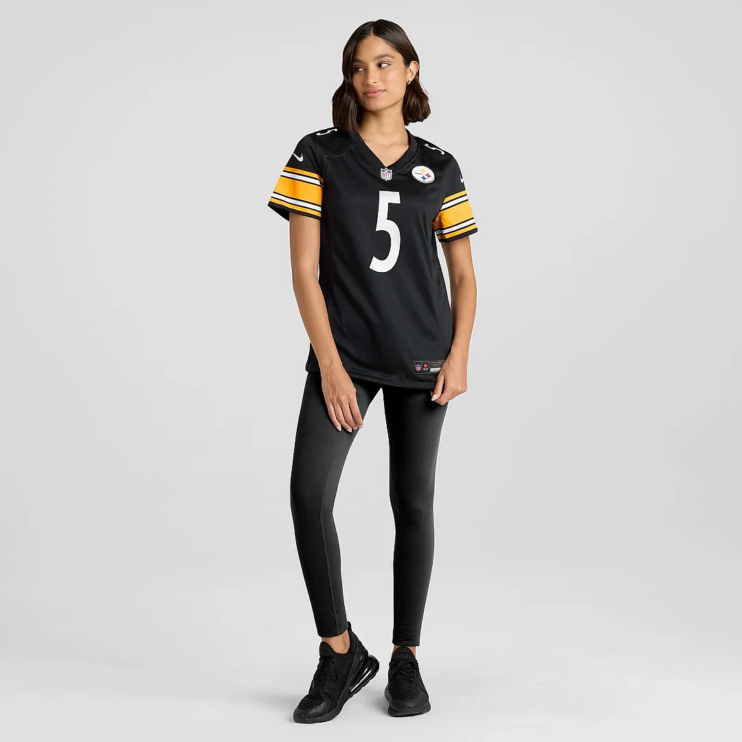 Zennovawear Women's Pittsburgh Steelers Cameron Johnston Black Game Jersey